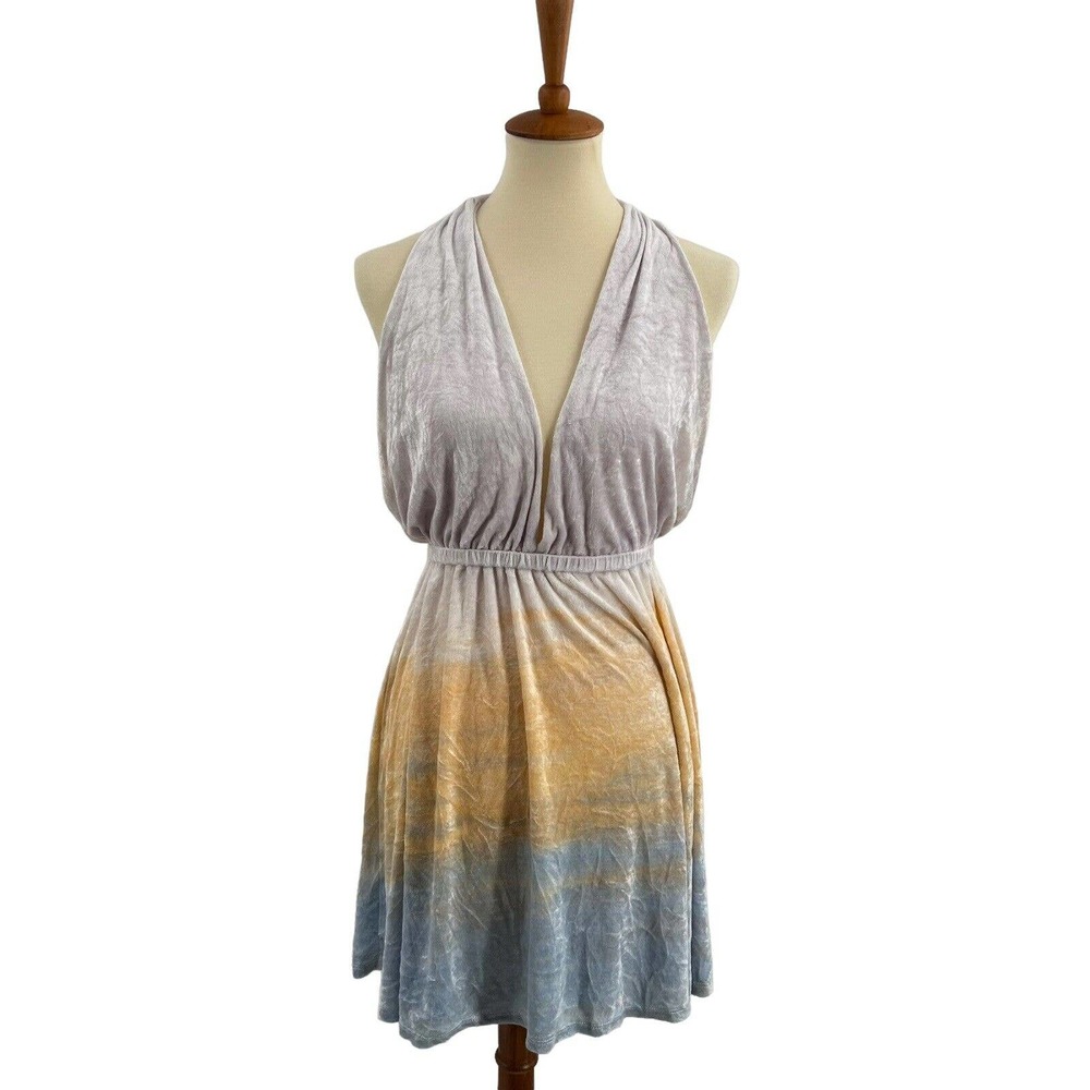 LAMade Velvet Backless Dress Small New